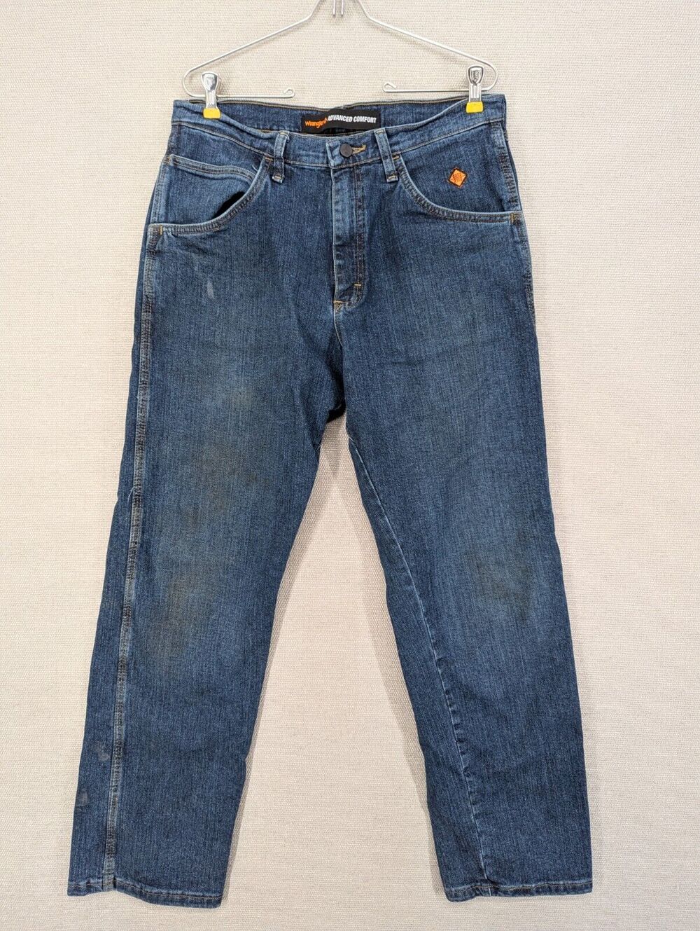 Wrangler Advanced Comfort Blue Jean Size 33x32 Flame Resistant FRAC50M -0125G199